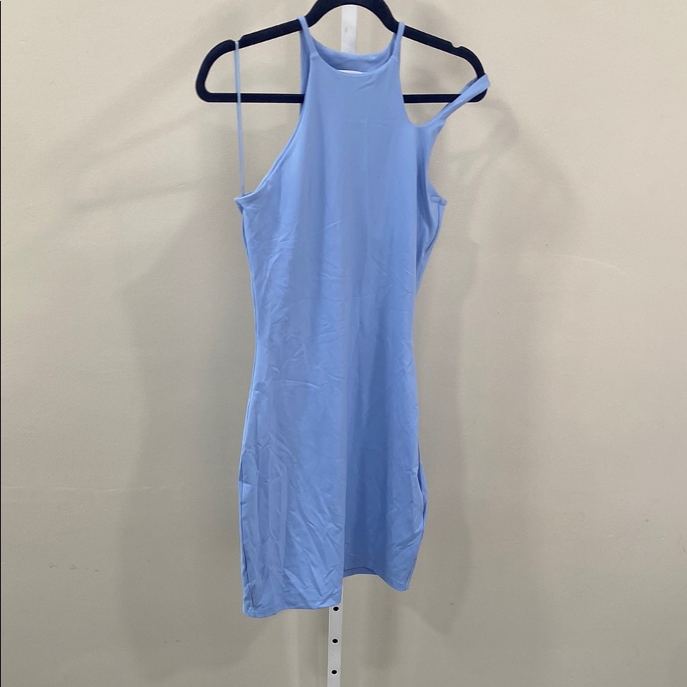 Susana Monaco one side cutout tank dress blue